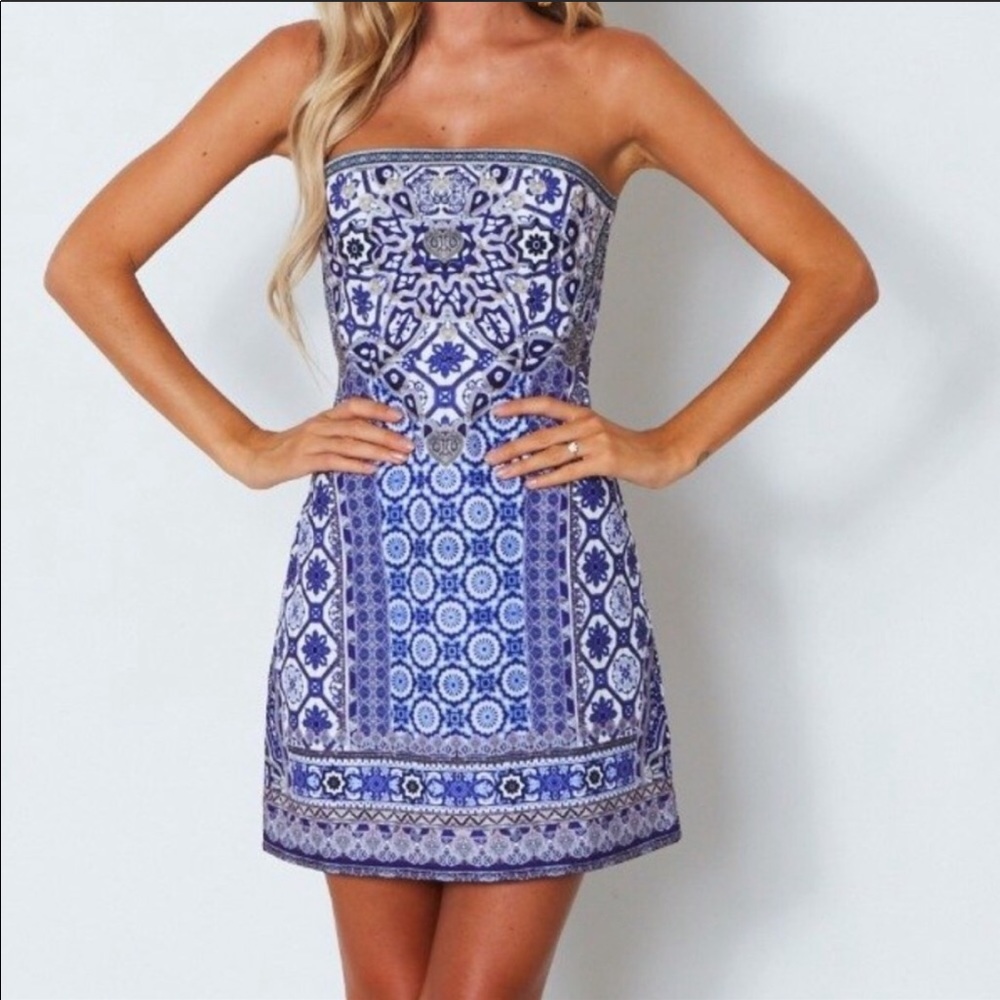 Pattern Dress from White Fox Boutique